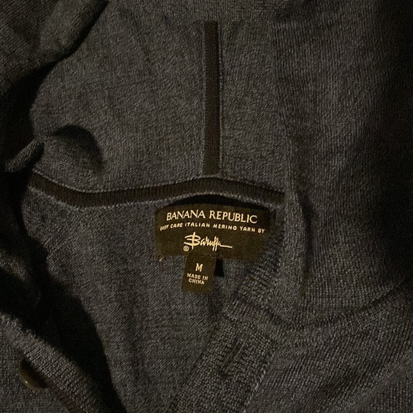 Navy blue medium Banana Republic sweater hoodie. - Picture 2 of 2
